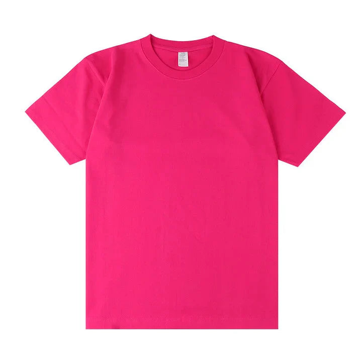 VINESU Premium 220gsm Cotton T-Shirt - Heavyweight Basic Tee