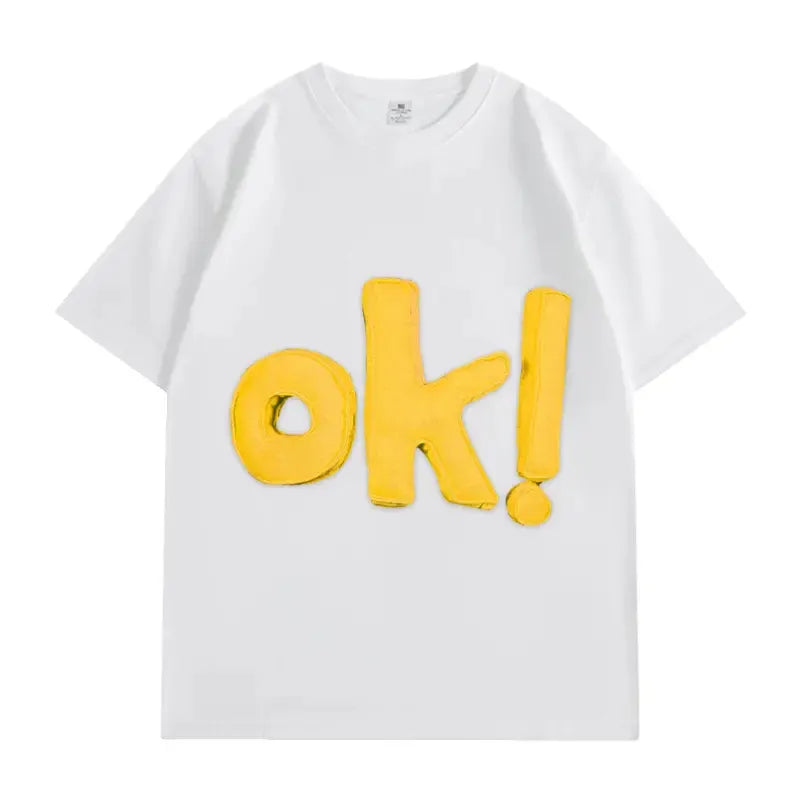 VINESU EVERYTHING'S OK TEE-Yellow