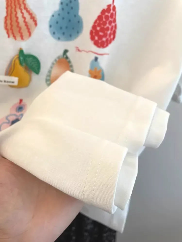 A97 - 3D Padded Fruit & Veggie Plush Tee – Heavyweight Structured Cotton