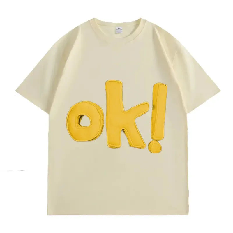 VINESU EVERYTHING'S OK TEE-Yellow