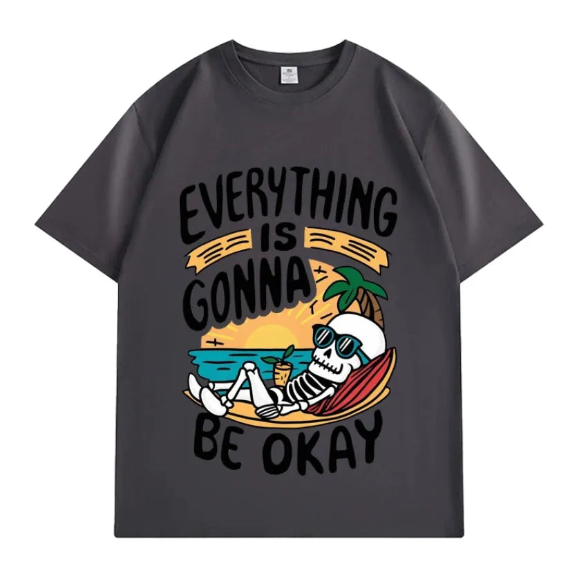 VINESU "Interesting Soul" Printed Heavyweight T-shirts