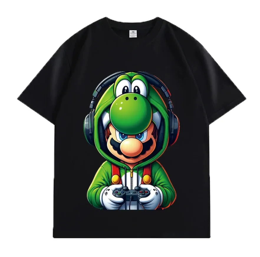 VINESU Mario Printed Heavyweight T-shirts