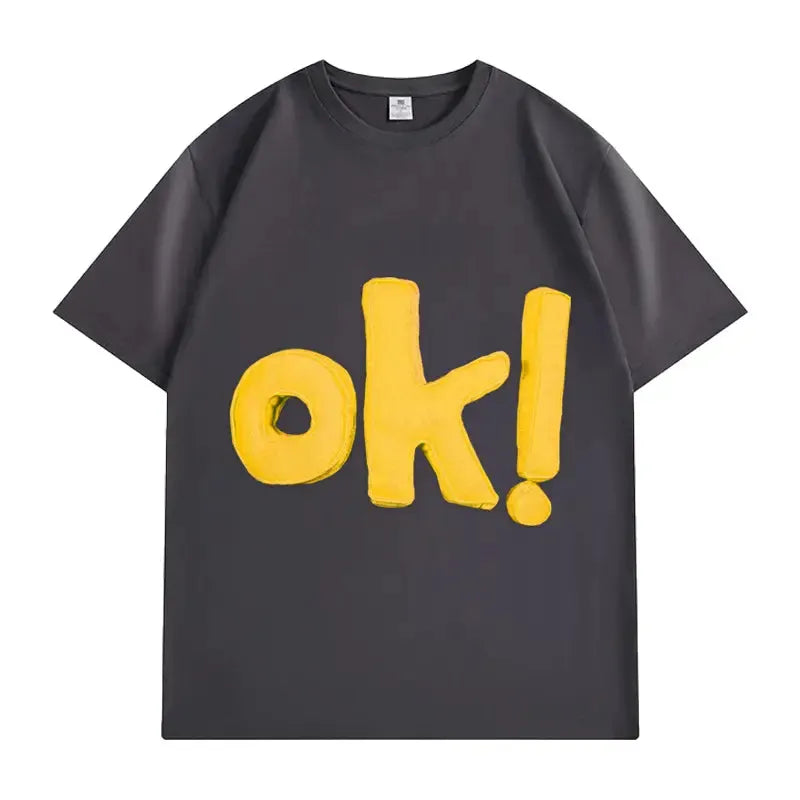VINESU EVERYTHING'S OK TEE-Yellow