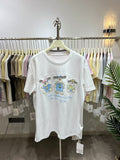A164 - Luxury Three Bears 3D Embroidery T-Shirt - 320g Ultra-Heavyweight Cotton - Structured Boxy Fit Streetwear Top