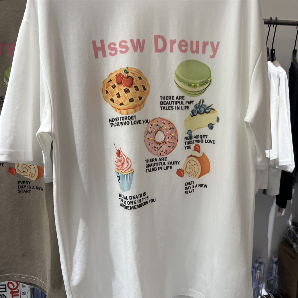 A236 - The "Sweet Treats" Heavy-Beaded Embroidered Tee 🍰✨
