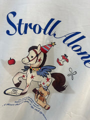A247 - 🐴✨ Stroll Alone 3D Necklace Pony Graphic Oversized T-Shirt