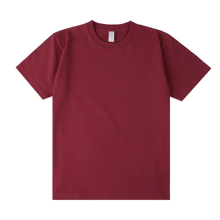 VINESU Premium 220gsm Cotton T-Shirt - Heavyweight Basic Tee