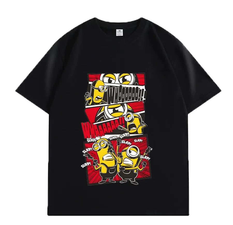VINESU Minions Printed Heavyweight T-shirts