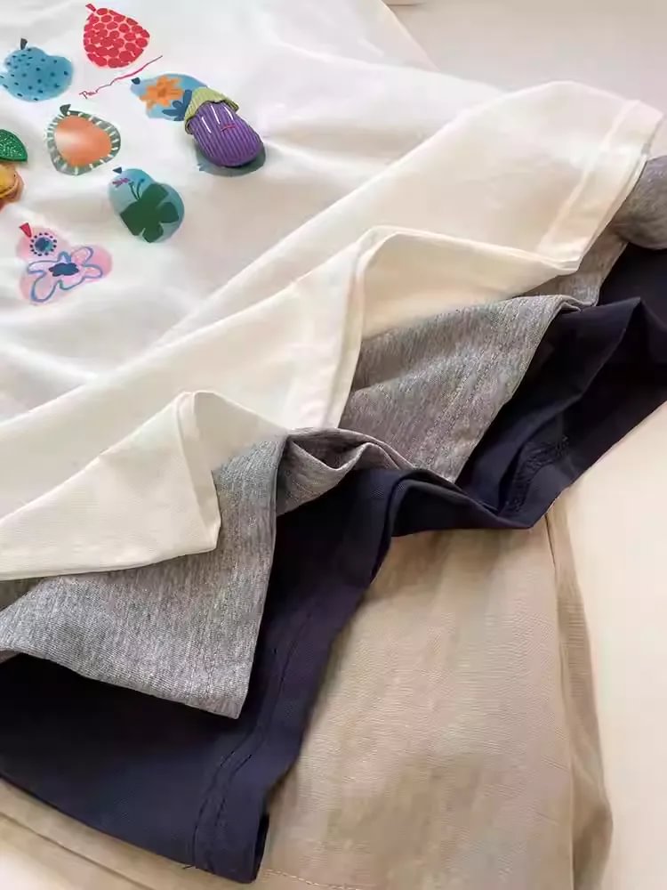 A97 - 3D Padded Fruit & Veggie Plush Tee – Heavyweight Structured Cotton