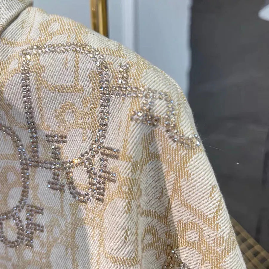 VINESU | Heavy Diamond Jacquard Denim Shirt
