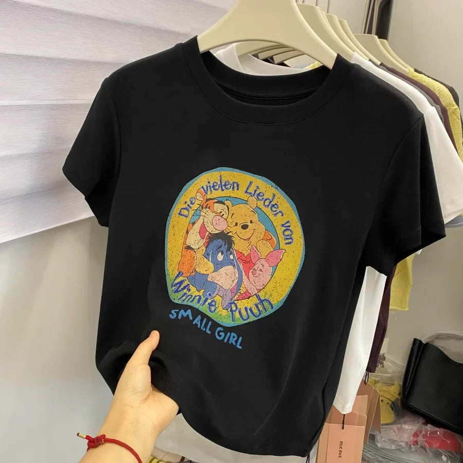 A155 - Tigger & Pooh Cartoon T-Shirt - Retro 90s Streetwear Graphic Tee - 220g Premium Heavyweight Cotton