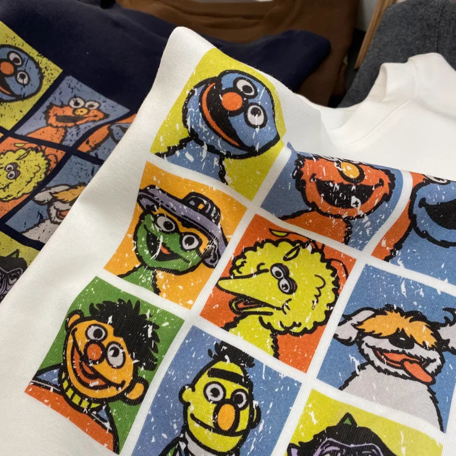 A156 - Funny Cartoon Cat & Mouse Graphic Tee - Retro Pop Art Streetwear T-Shirt - 220g Premium Heavyweight Cotton