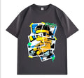 VINESU Sticker Bart Printed Heavyweight T-shirts