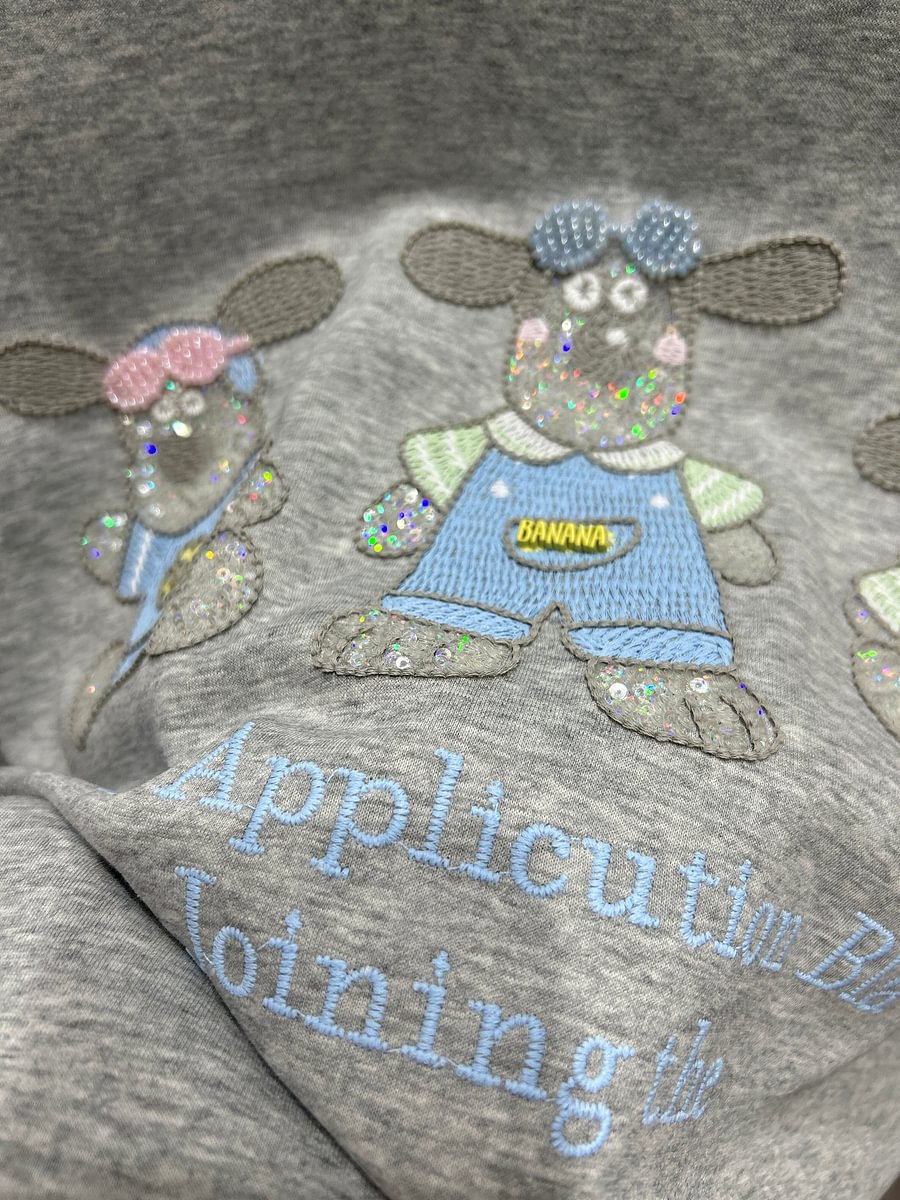 A164 - Luxury Three Bears 3D Embroidery T-Shirt - 320g Ultra-Heavyweight Cotton - Structured Boxy Fit Streetwear Top